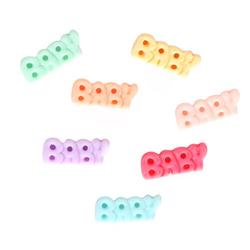 D-422 장식데코 BABY 영문 30x12mm 14개입