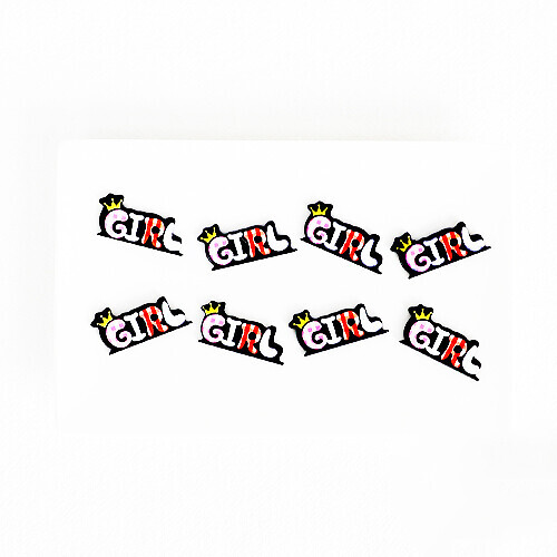 D-440 장식데코 왕관GIRL 25x13mm 10개입