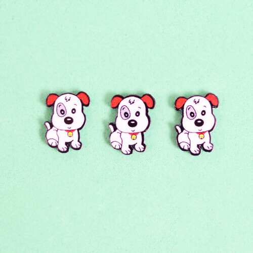 D-455 장식데코 미니강아지 13x17mm 10개입
