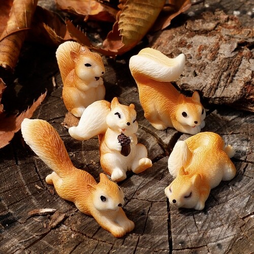 미니어처 브라운 도토리 다람쥐 1개입