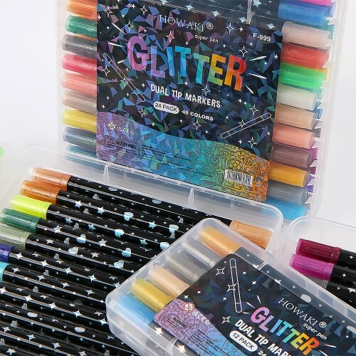 글리터 양면 트윈 아크릴 마카 펜 세트