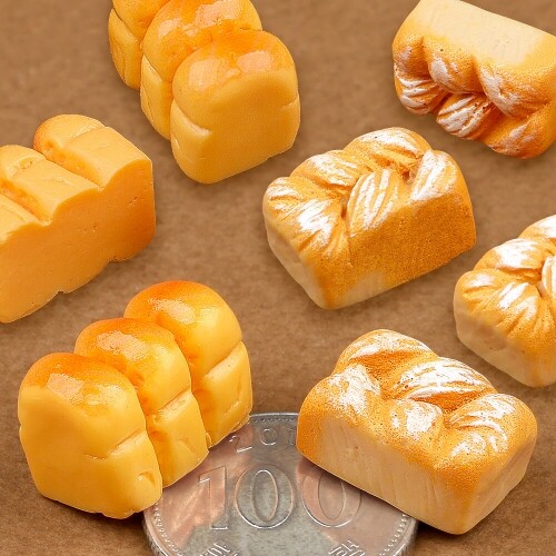 미니어처 우유 페스츄리 식빵 장식 데코 10개입