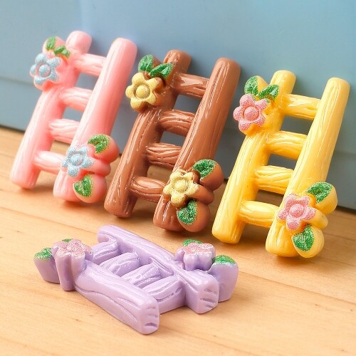 미니어처 플라워 나무 사다리 10개입