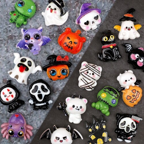 미니어처 할로윈 꼬마 유령 코스프레 장식 데코 10개입