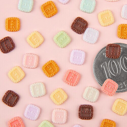 레진 아트 사각 버터 쿠키 크래커 파츠 약 50개입