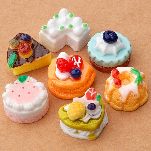 미니어처 디저트 크림 홀 조각 케이크 7개입