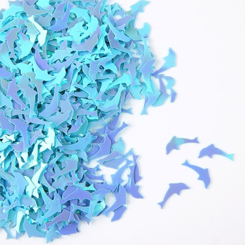 한정 판매 스팡클 7호 하늘색 돌고래 11x5mm 20g