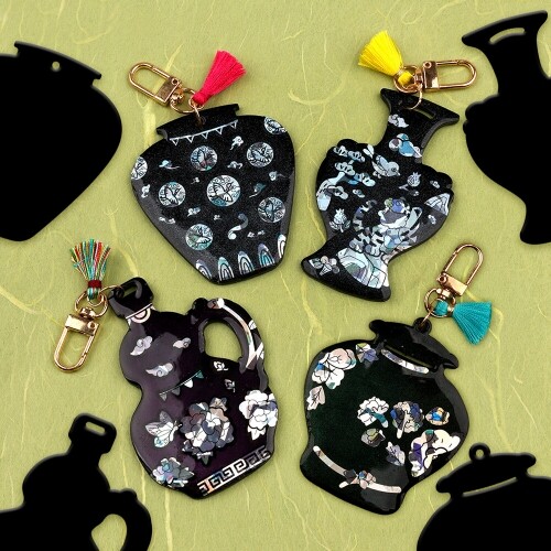 전통 도자기 아크릴 자개 키링 만들기