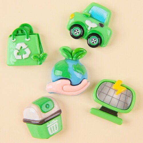 5개입 미니어처 지구 환경 사랑 장식 데코