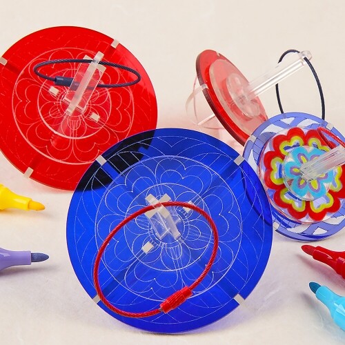 전통 문양 아크릴 팽이 만들기 세트