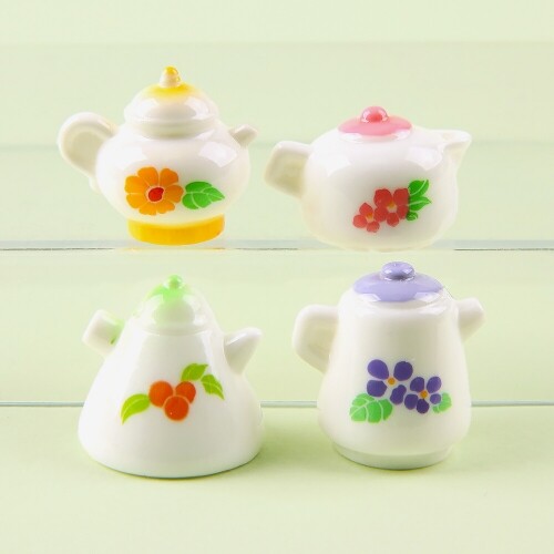 5개입 미니어처 플라워 열매 손잡이 주전자
