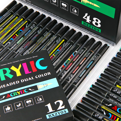 프리미엄 트윈 아크릴 듀얼 브러쉬 마카펜 세트