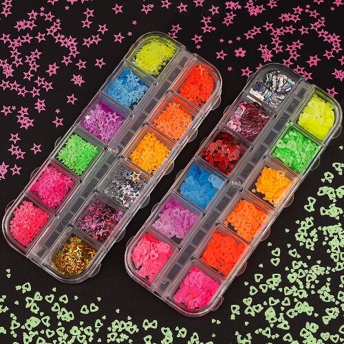 레진 아트 형광 파츠