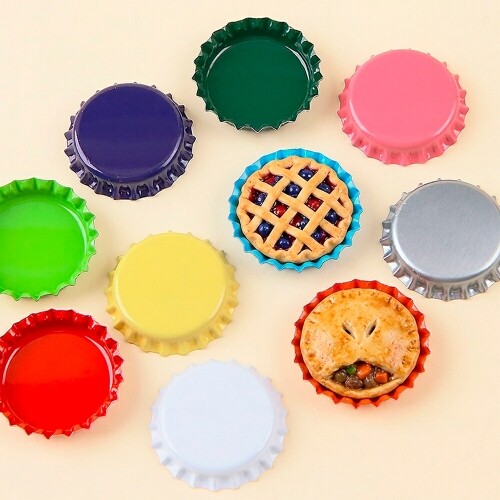 10개입 미니어처 칼라 파이판 병뚜껑