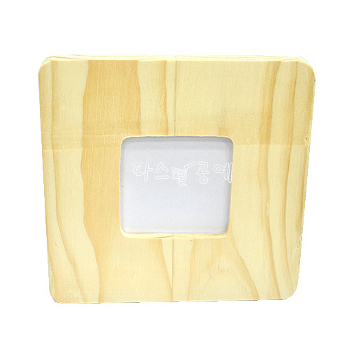 원목 정사각 사진 액자 20x20x1.5cm 