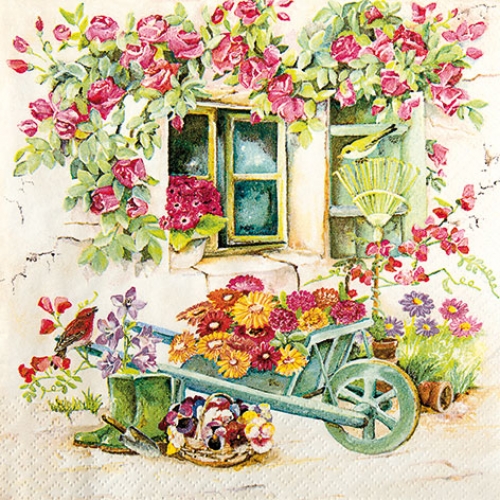 냅킨아트 211632 Backyard garden 냅킨20매 33x33cm 0493