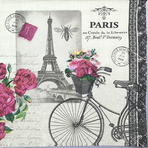 냅킨아트 1331546 Velo Parisien 냅킨20매 33×33cm 0937