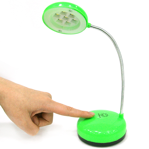 LED 탁상 원형 스탠드 연두