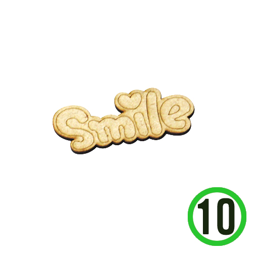 글씨 smile new 두께3mm 6x2cm 10개입