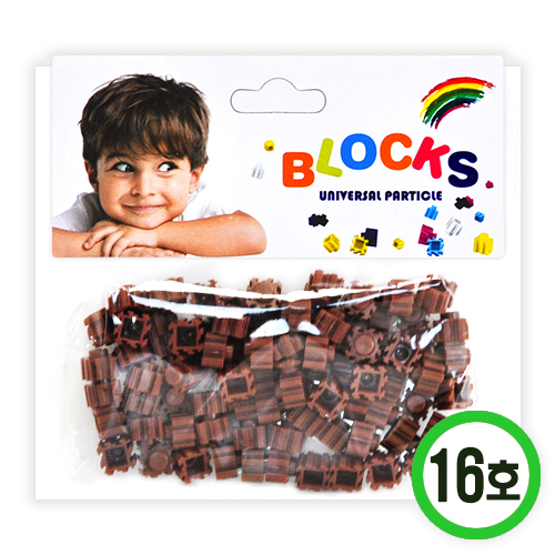 8mm 디폼블럭 소 16호 갈색 약 80개입 5봉