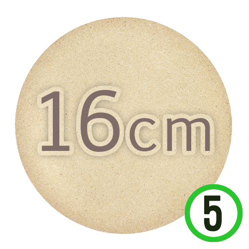 MDF 16cm 원형판 두께 5mm 5개입