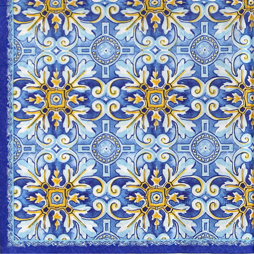 냅킨아트 R0414#MAIB Maiolica Blue 냅킨20매 33x33cm 1536