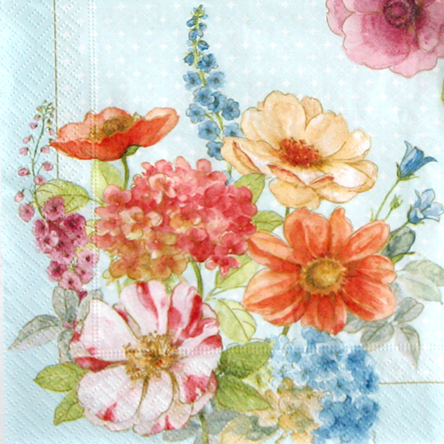 냅킨아트 COTT Cottage Flowers 냅킨20매 33x33cm 1544