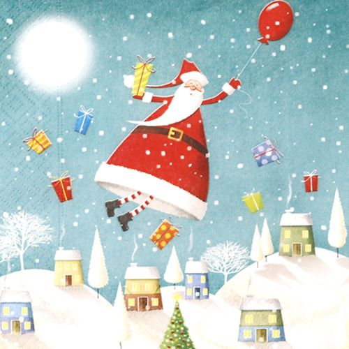 냅킨아트 60812 Hovering santa 냅킨20매 33x33cm 0670