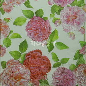 냅킨아트 13305875 BEAUTIFUL ROSE CREAM 냅킨20매 33x33cm 1153