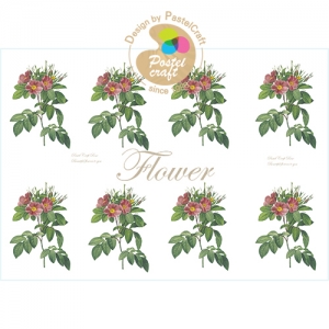 398 수제냅킨 flower 1-18 A4