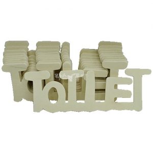 글씨 TOILET 10개입 19x6.5cm