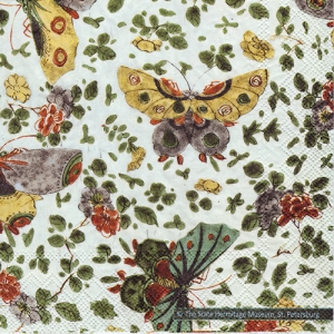 냅킨아트 L582500 HERMITAGE BUTTERFLIES 냅킨20매 33x33cm 0985