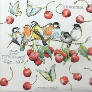 냅킨아트 211530 Cherry Birds 냅킨20매 33x33cm 0896