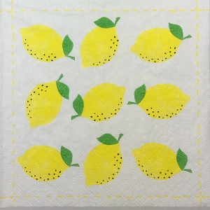 냅킨아트 125970 Fashion Lemon allover 냅킨20매 25x25cm 0319