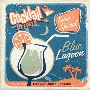 냅킨아트 11822 Blue lagoon 냅킨20매 25x25cm 0127