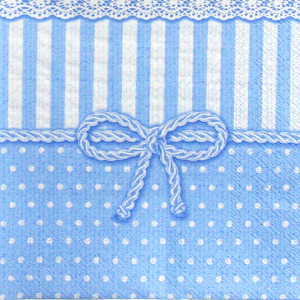 냅킨아트 13307953 bow blue 냅킨20매 33x33cm 1531