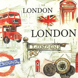 냅킨아트 733500 london sightseeing 냅킨20매 33x33cm 1445