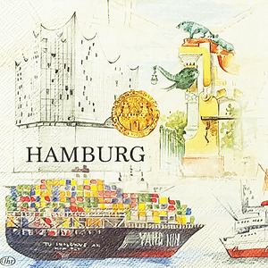 냅킨아트 741000 stadt hamburg 냅킨20매 33x33cm 1449