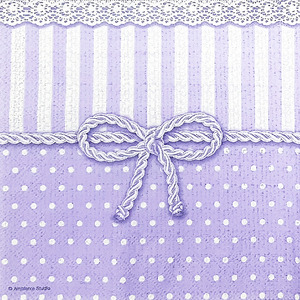 냅킨아트 13308656 bow lavender 냅킨20매 33x33cm 1487