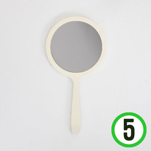 심플 소 손잡이 거울 9.5x18.5cm 5개입