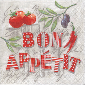 냅킨아트 13308330 Bon Appetit 냅킨20매 33x33cm 1038