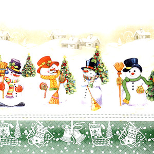 냅킨아트 611435 Snowman Meeting 냅킨20매 33x33cm 0936