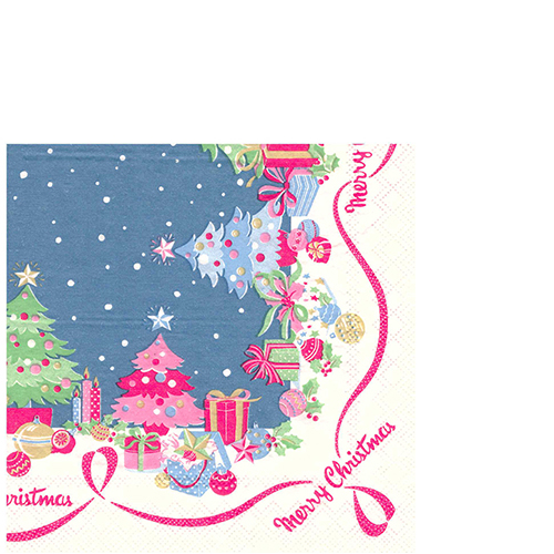 냅킨아트 470840 KIDTON CHRISMAS BORDER 냅킨20매 25x25cm 0666