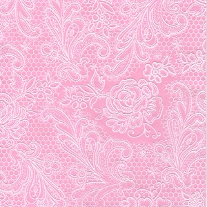 냅킨아트 007880 Lace Royal pastel pink 냅킨15매 33x33cm 0799