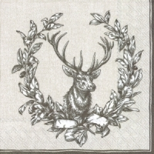 냅킨아트 L584466 COUNTRY DEER linen 냅킨20매 33x33cm 0728